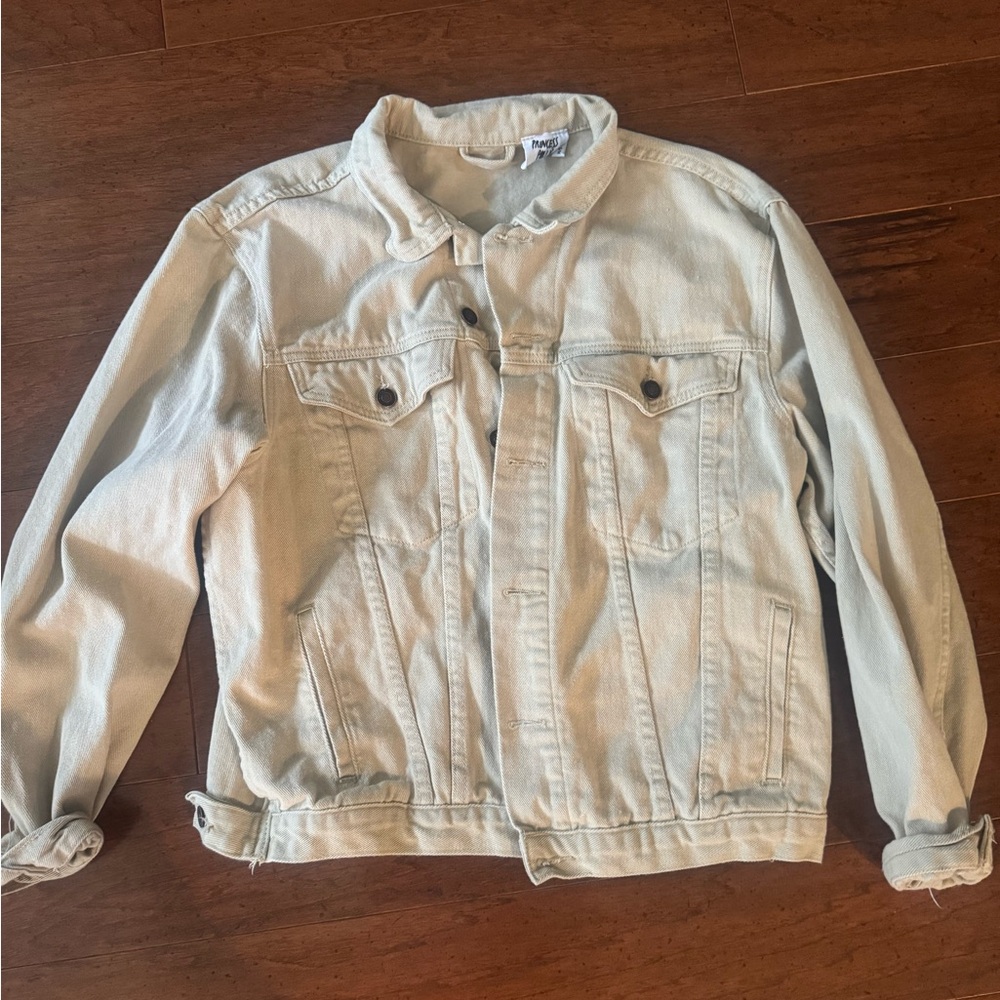 Princess Polly Light khaki Jean Jacket